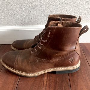 Timberland brown leather boots